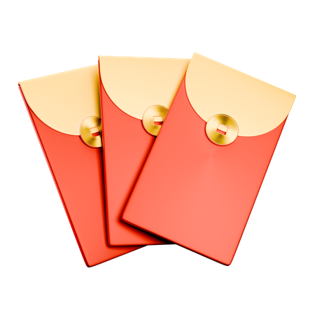 Envelope Chinês  3D Icon