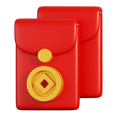 Envelope Chinês  3D Icon