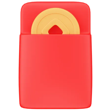 Envelope Chinês  3D Icon