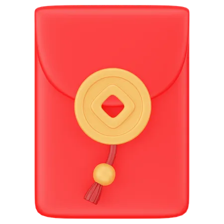 Envelope Chinês  3D Icon