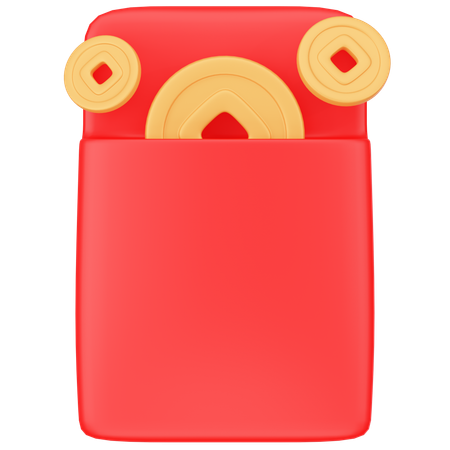 Envelope Chinês  3D Icon