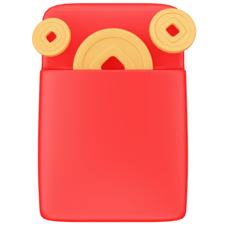 Envelope Chinês  3D Icon