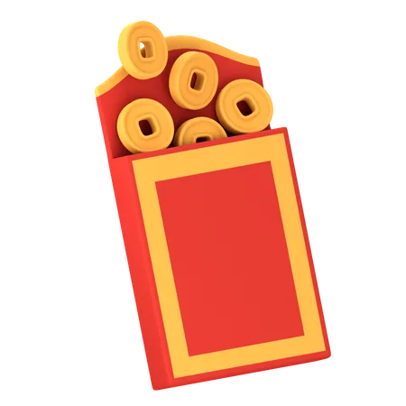 Envelope Chinês  3D Icon