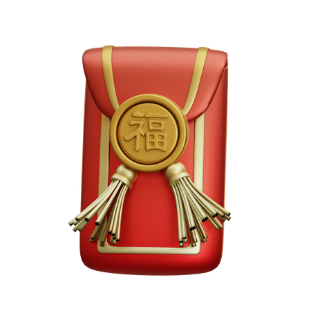 Envelope Chinês  3D Icon