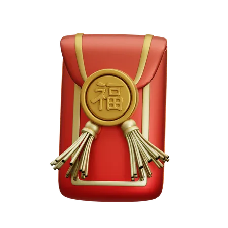 Envelope Chinês  3D Icon