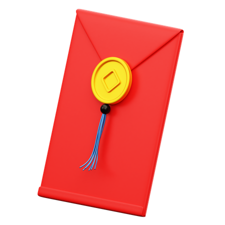 Envelope Chinês  3D Icon