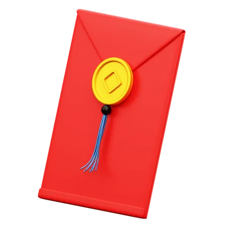 Envelope Chinês  3D Icon