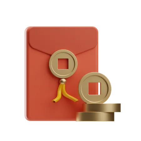 Envelope chinês  3D Icon