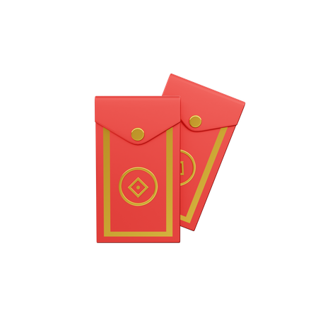 Envelope Chinês  3D Icon