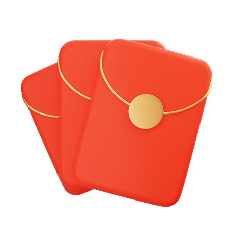 Envelope Chinês  3D Icon