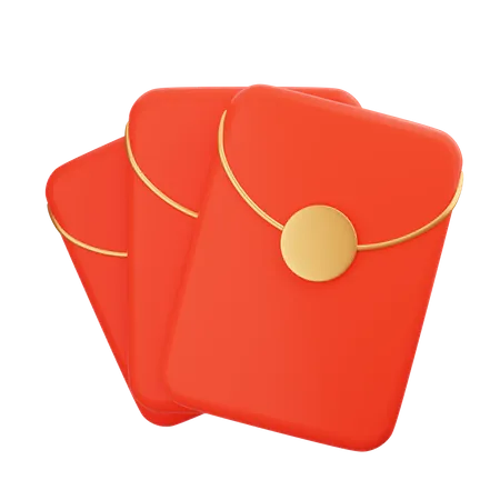 Envelope Chinês  3D Icon