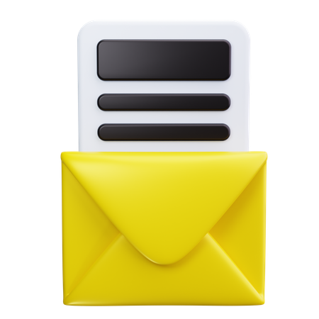 Envelope de correio  3D Icon