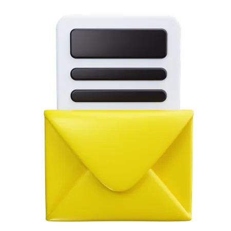 Envelope de correio  3D Icon