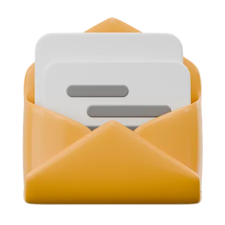 Envelope de e-mail  3D Icon