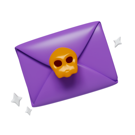 Envelope de halloween  3D Icon