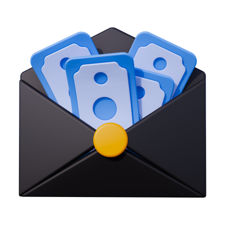 Envelope de pagamento  3D Icon