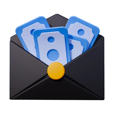 Envelope de pagamento  3D Icon