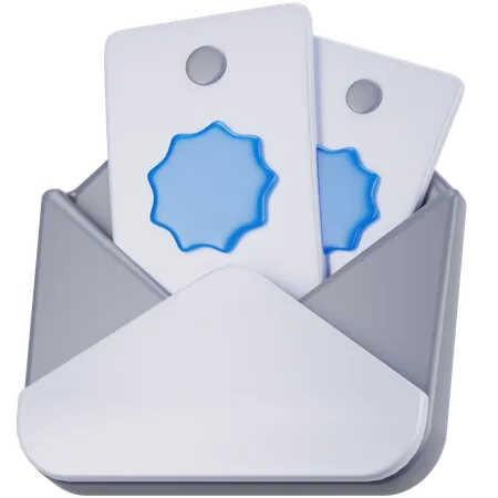 Envelope de dinheiro  3D Icon