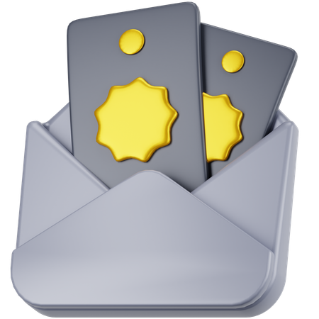 Envelope de dinheiro  3D Icon