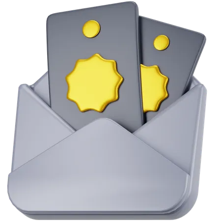 Envelope de dinheiro  3D Icon