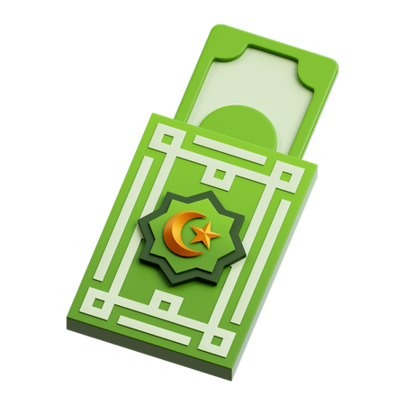 Envelope de dinheiro  3D Icon