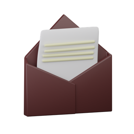 Envelope Email Notification  3D Icon
