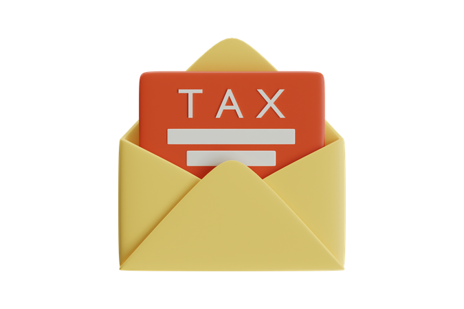 Envelope fiscal  3D Icon