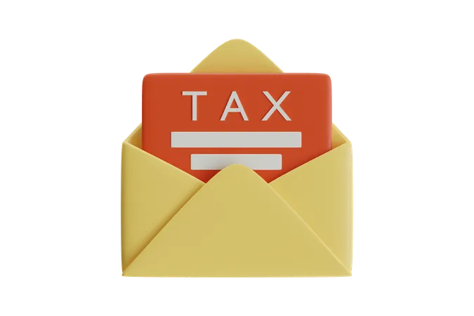 Envelope fiscal  3D Icon