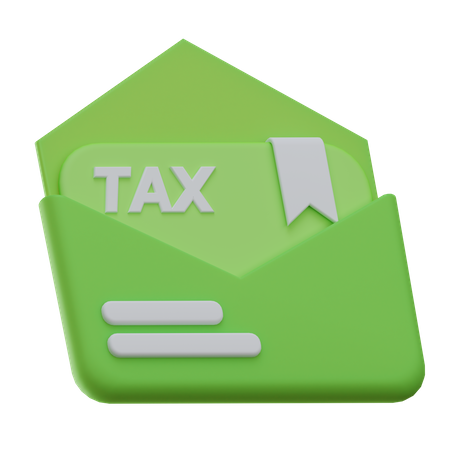 Envelope fiscal  3D Icon