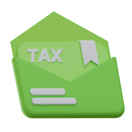 Envelope fiscal  3D Icon