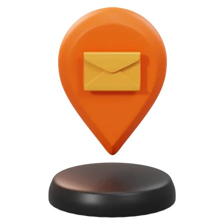 Envelope Location  3D Icon