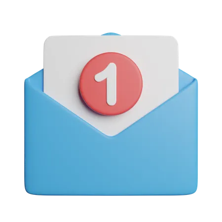 Envelope Message Inbox 3D Icon