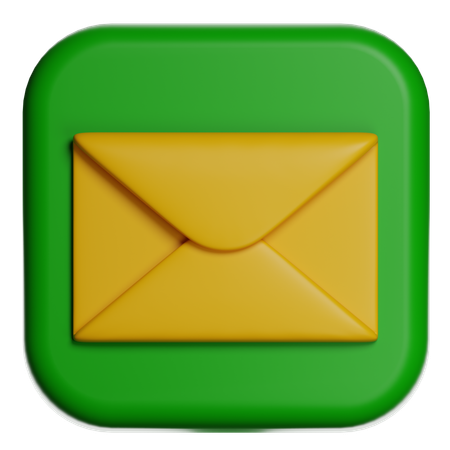 Envelope Messaging  3D Icon