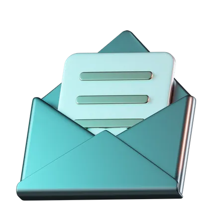 Envelope Open  3D Icon