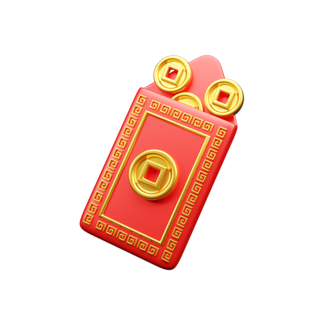 Envelope vermelho  3D Icon