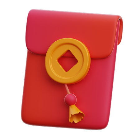 Envelope vermelho  3D Icon