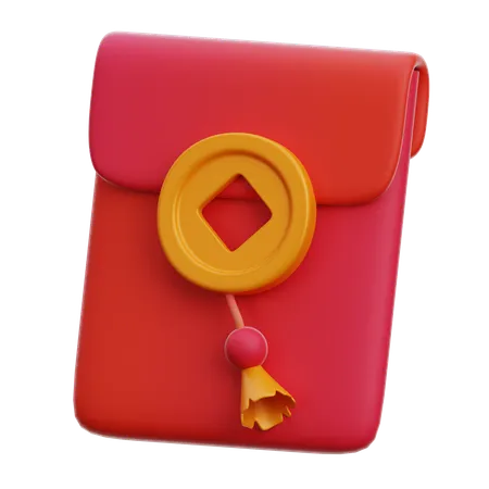 Envelope vermelho  3D Icon