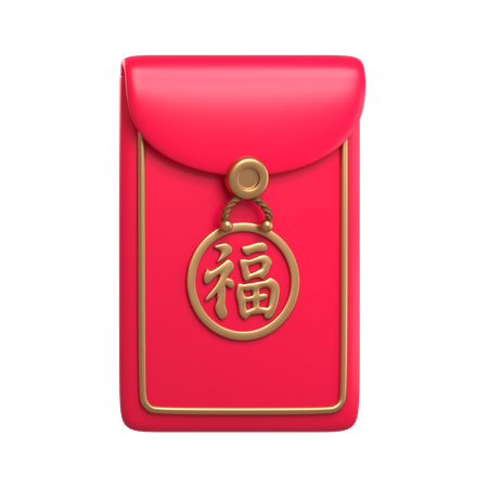 Envelope vermelho  3D Icon