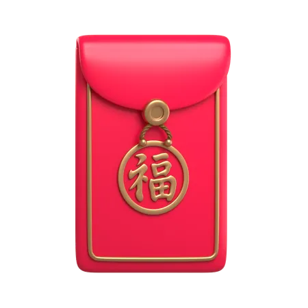 Envelope vermelho  3D Icon