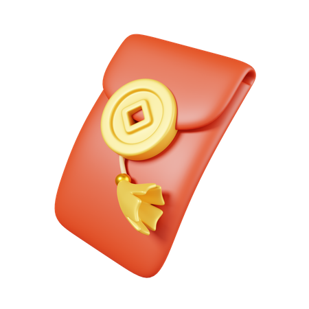 Envelope vermelho  3D Icon