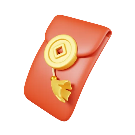 Envelope vermelho  3D Icon