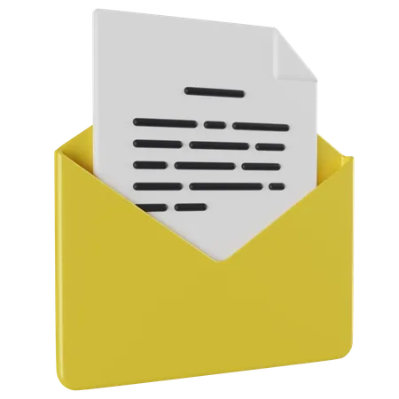 Enveloppe  3D Icon