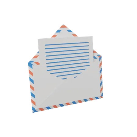 Enveloppe  3D Illustration