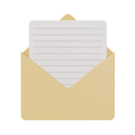 Enveloppe  3D Icon