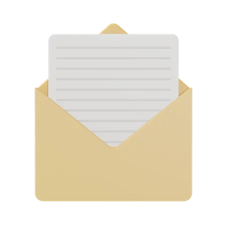 Enveloppe  3D Icon