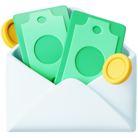 Enveloppe d'argent  3D Icon