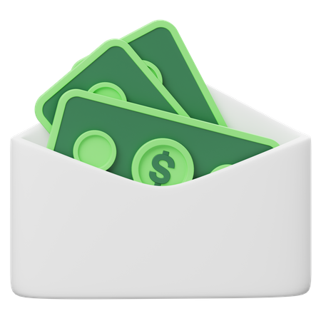 Enveloppe d'argent  3D Icon