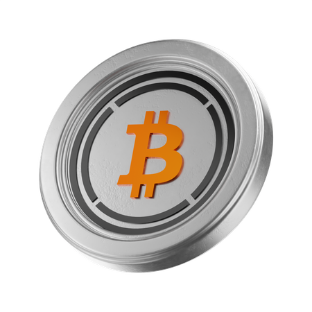 Bitcoin enveloppé  3D Icon