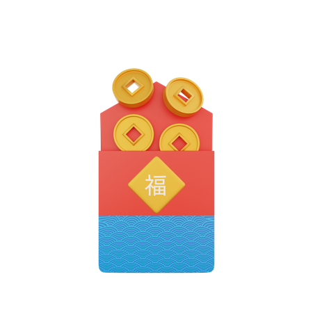 Enveloppe chinoise  3D Icon