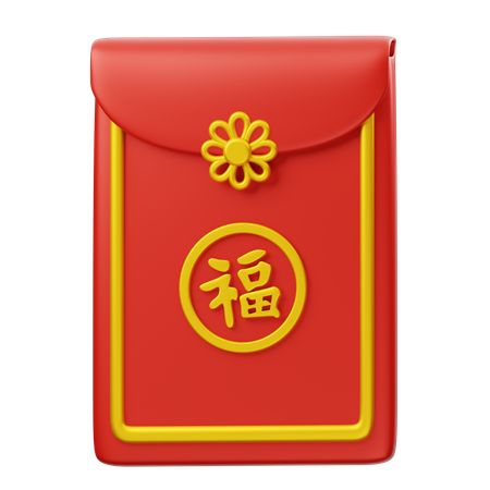 Enveloppe chinoise  3D Icon